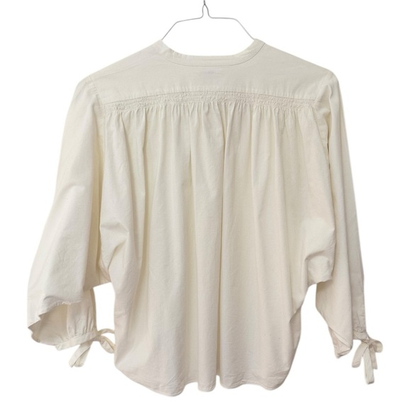 DÔEN | O’Keefe Blouse in Ivory Cotton, Size Small - Picture 3 of 10